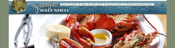 Restaurant website redesign, done in association with <a href='https://www.silvervisiondc.com/' target='_blank'>Alexandra Silverthorne</a>.

		<br />

		<a href='https://www.johnnyshalfshell.net/' target='_blank'>johnnyshalfshell.net</a>

		<br />

		WordPress, HTML, CSS